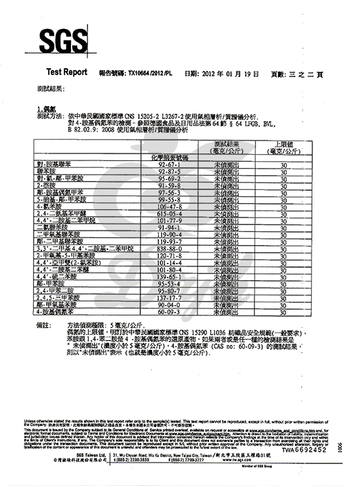 SGS布检验